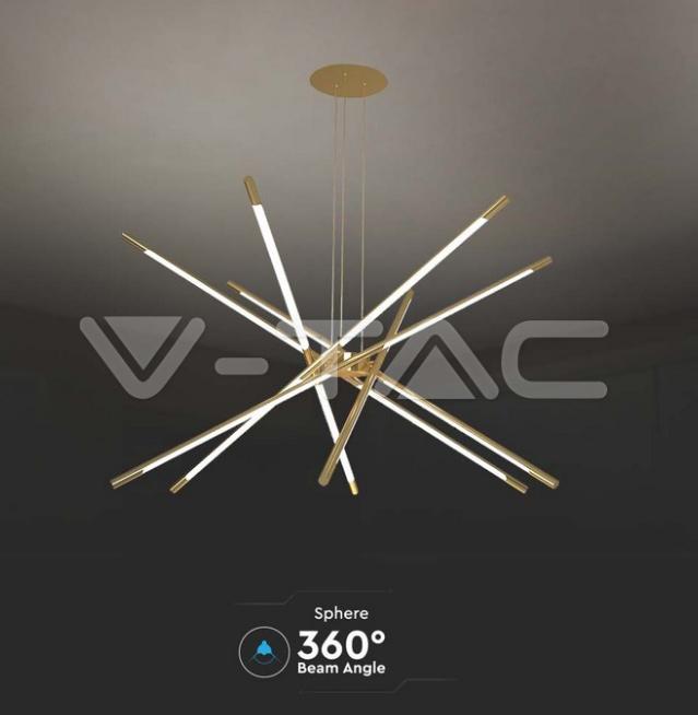 Lampada a sospensione led V-tac 42W 3000K corpo in oro VT-7922-G -  15343 03