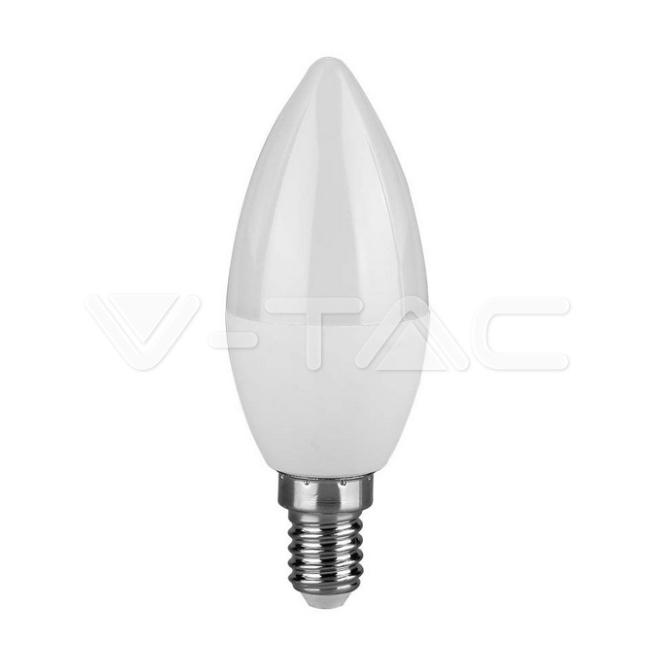 Lampadina led a candela V-tac chip Samsung 6,5W E14 4000K VT-268  - 21112 01