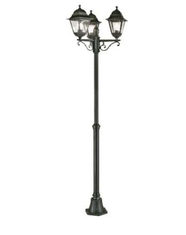 Palo telescopico 3 luci Sovil Mini Q 3xE27 max 60W nero - 133.102/06 01