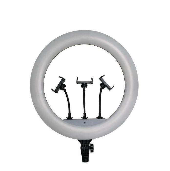 Lampada led V-tac ad anello con supporto per 3 telefoni 55W 3200-5800K VT-45055 - 23047 01