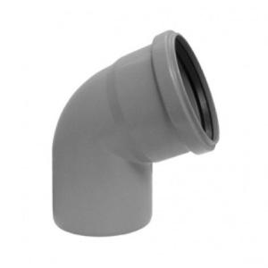 Curva di 67 gradi idro-bric diametro 40mm grigio - n1736 a67