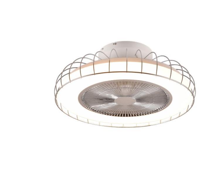 Plafoniera led con ventola Trio Lighting Sandfjord 30W 2700-6500K cromo - R64122106 01