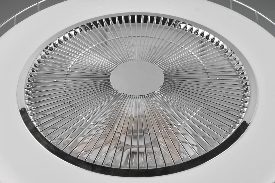 Plafoniera led con ventola Trio Lighting Sandfjord 30W 2700-6500K cromo - R64122106 03