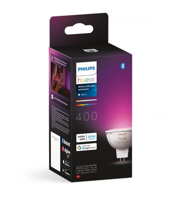 Lampadina led MR16 Philips Hue GU5,3 6,3W 2000-6500K White and Color Ambiance -   49140300 04