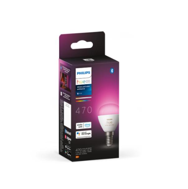Lampadina led P45 Philips Hue E14 5,1W 2000-6500K White and Color Ambiance - 49122900 04