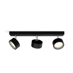 Faretto led  bracia 3 luci 16,5w 2700k nero - 17486300