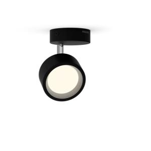 Faretto led  bracia 1 luce 5,5w 2700k nero - 17482500