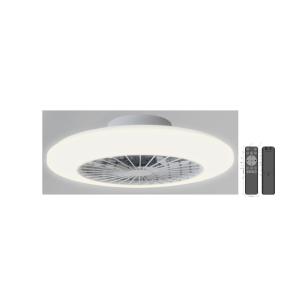 Ventilatore e plafoniera led  amigo flat 2700/6500k diametro 60cm bianco - 24876200