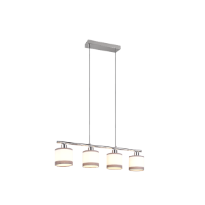 Sospensione  davos 4xe14 max 10w cromo bianco - r31554006