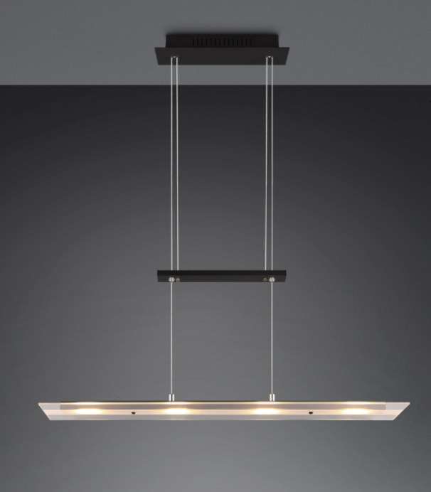 Sospensione led Trio Lighting Milos 4x5W 3000K nero opaco - R32004132 03