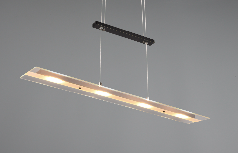 Sospensione led Trio Lighting Milos 4x5W 3000K nero opaco - R32004132 05