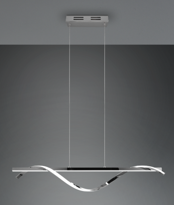 Sospensione led Trio Lighting Isabel 26W 4000K cromo - R32201106 02