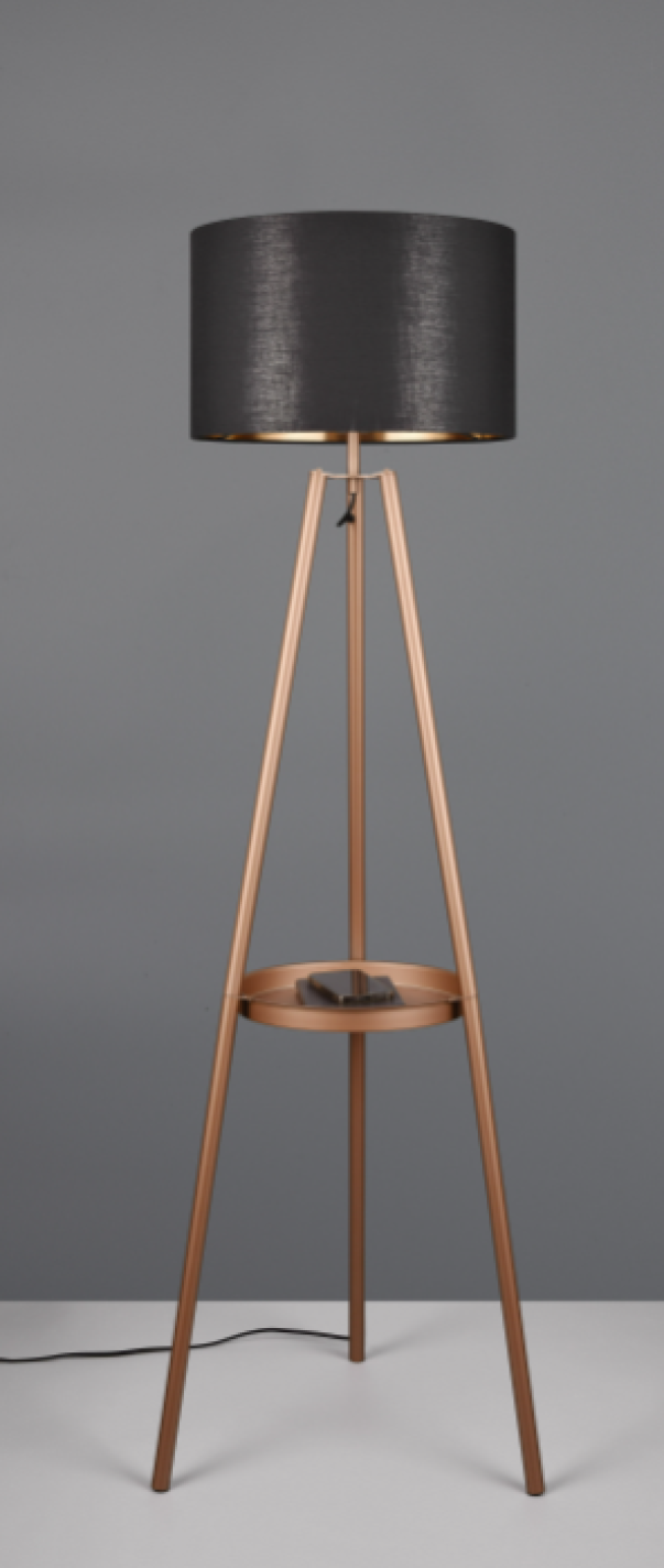 Lampada da terra a tre piedi Trio Lighting Colette 1xE27 max 60W caffe oro nero - R41561065 04