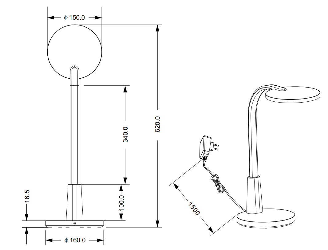 Lampada da tavolo led Trio Lighting Sally 8.4W 4000K bianco - R52671101 05