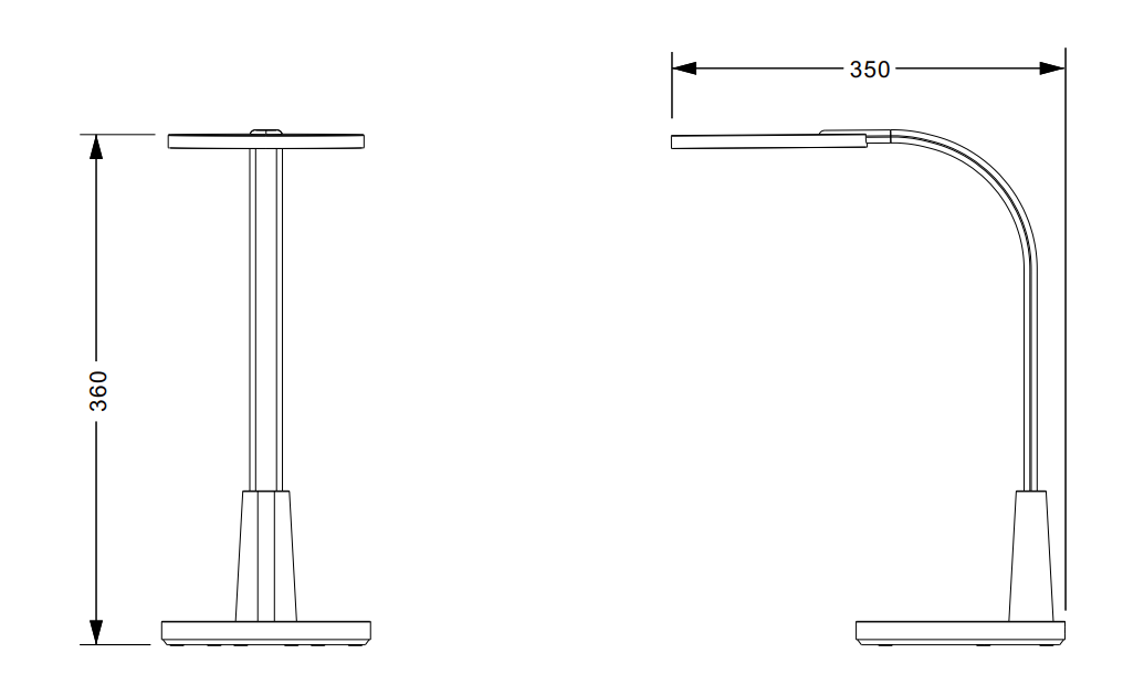 Lampada da tavolo led Trio Lighting Sally 8.4W 4000K nero - R52671102 05