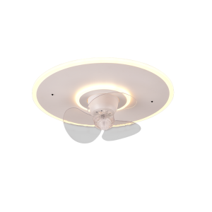 Plafoniera led con ventilatore  nybro 30w 2700-6500k bianco opaco - r64133131