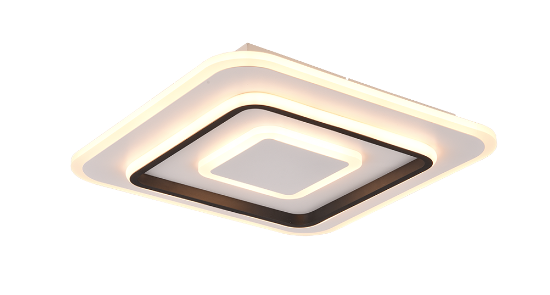 Plafoniera led quadrata Trio Lighting Jora 46W 2700-6000K bianco opaco - R64293131 01