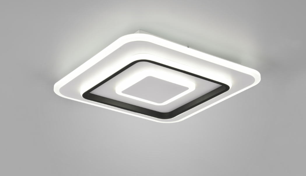 Plafoniera led quadrata Trio Lighting Jora 46W 2700-6000K bianco opaco - R64293131 02