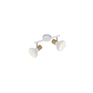 Faretto  latika 2x e14 max 10w bianco opaco - r81522031
