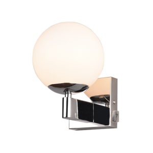 Lampada da parete  kula 1xe14 max 10w cromo bianco - 284270106