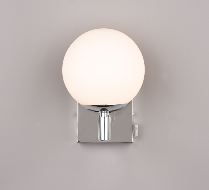 Lampada da parete Trio Lighting Kula 1xE14 max 10W cromo bianco - 284270106 02
