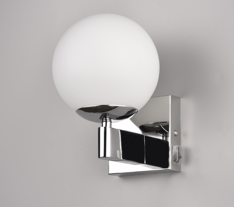 Lampada da parete Trio Lighting Kula 1xE14 max 10W cromo bianco - 284270106 03