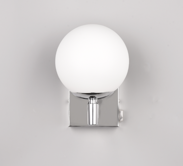 Lampada da parete Trio Lighting Kula 1xE14 max 10W cromo bianco - 284270106 04