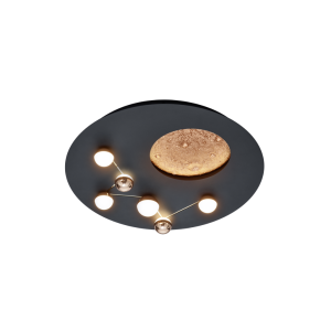 Plafoniera led  zodiac 42w 2300+3000+4000k nero opaco - 644810132