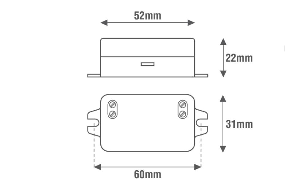 Alimentatore per led Lef corrente costante 700mA 3-11Vdc 7,7W on/off - LE370 02