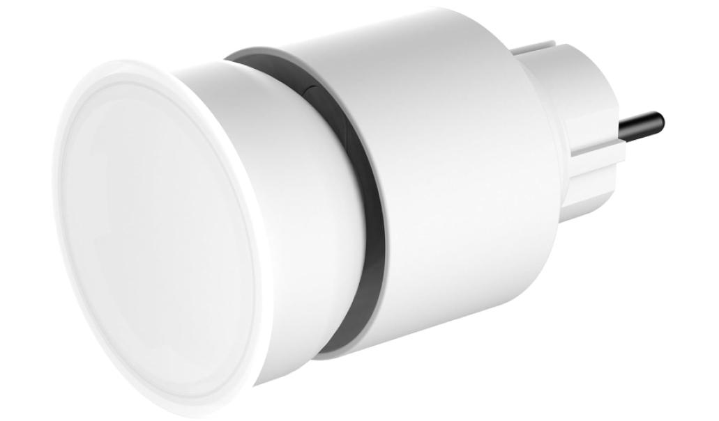 Luce led notturna Electraline IP44 10W 3000K con spina schuko 4 livelli di luminositu00e0 - 58047 01