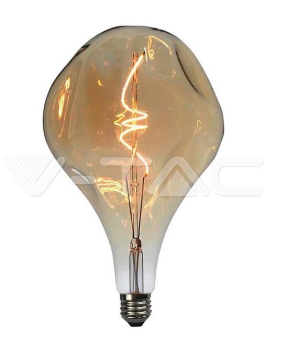 Lampadina led A165S V-tac 4W E27 2700K vetro ambrato VT-2269  - 23168 01