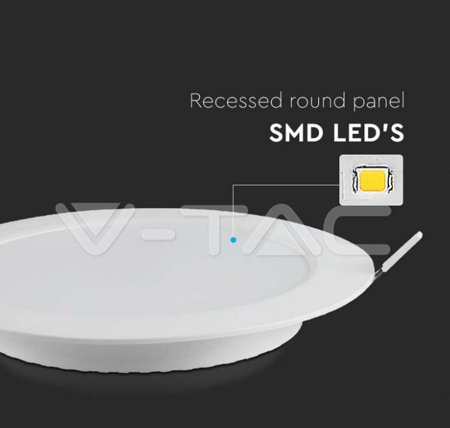 Mini Pannello led V-tac da incasso 24W 6500K bianco VT-61024  - 7869 02