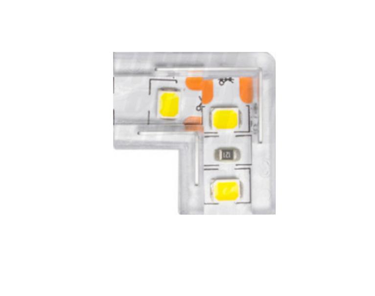 Connettore ad angolo Alpha Elettronica Fly per strisce smd/cob - 30-10082L 02