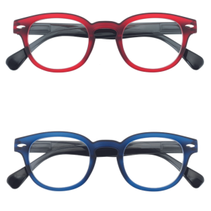 Occhiali da vicino  +2.5 gradi rosso blu 2pz - twin/9/+2,50