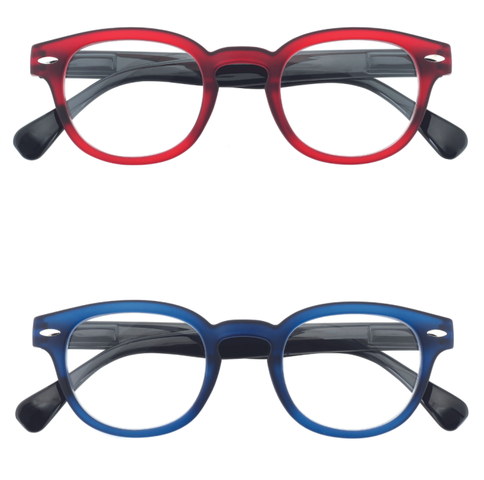 Occhiali da vicino Industrie Ottiche Italiane +3.5 gradi rosso blu 2pz - TWIN/9/+3,50 01