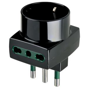Adattatore multiplo  sicury max 150w s17+2p17/11+p nero - 00323