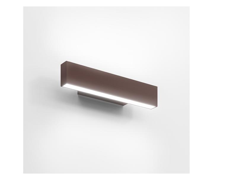Lampada da parete led Artemide A.24 Wall 30cm 2700K 15W bronzo spazzolato - BK01020 01