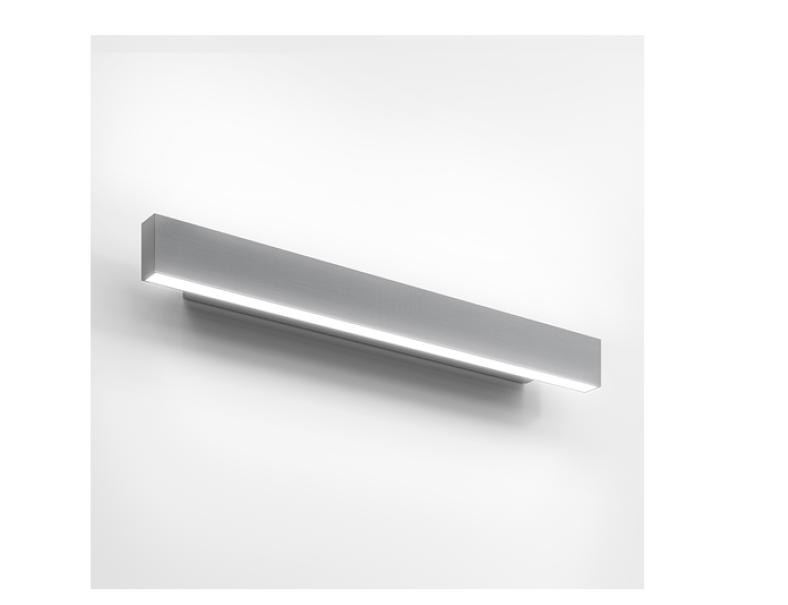 Lampada da parete led Artemide A.24 Wall 60cm 3000K 30W argento spazzolato - BK12015 01