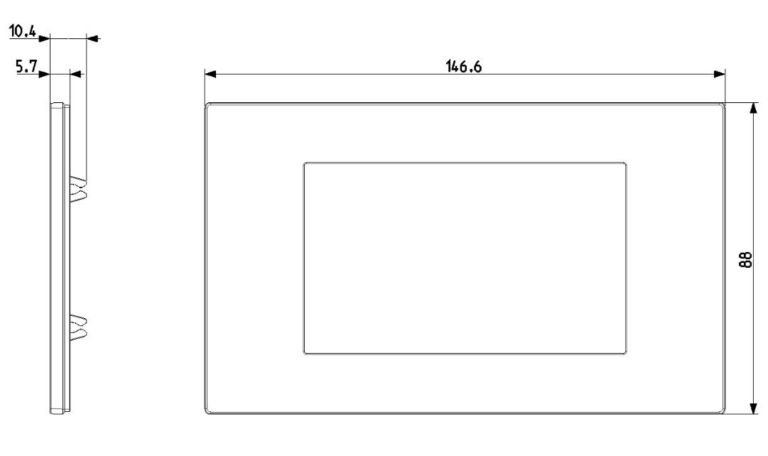 Placca Vimar Linea 4 moduli Metal - 30654.22 02