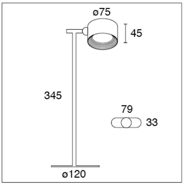 Lampada da tavolo led a batteria Century Pixel 1.8W 4000K nero - PXLNE-013840 03