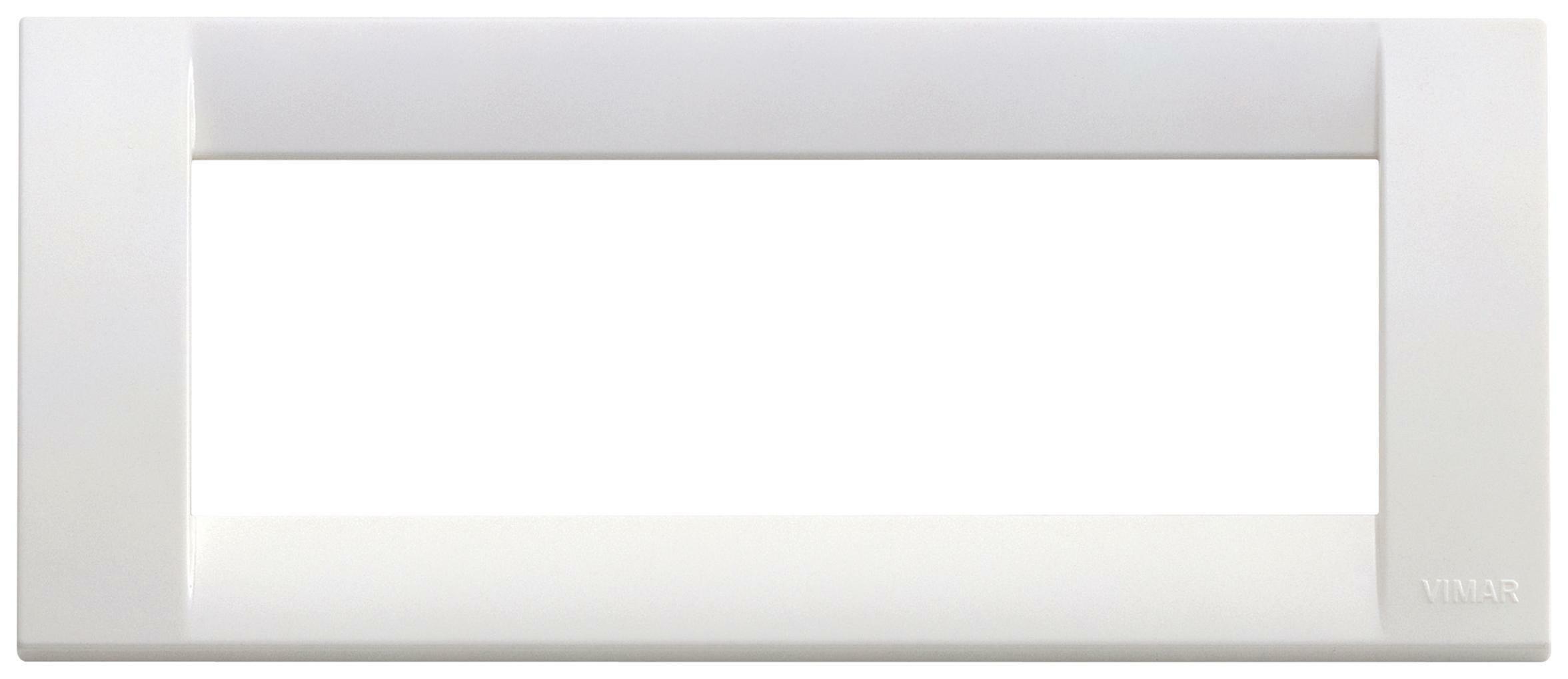 vimar vimar idea placca 6 moduli colore bianco brillante 16746.01 - foto 1