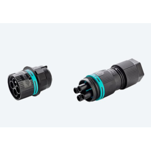 Kit connettore presa e spina  4p 17.5a nero - thb.387.l4a.l.r