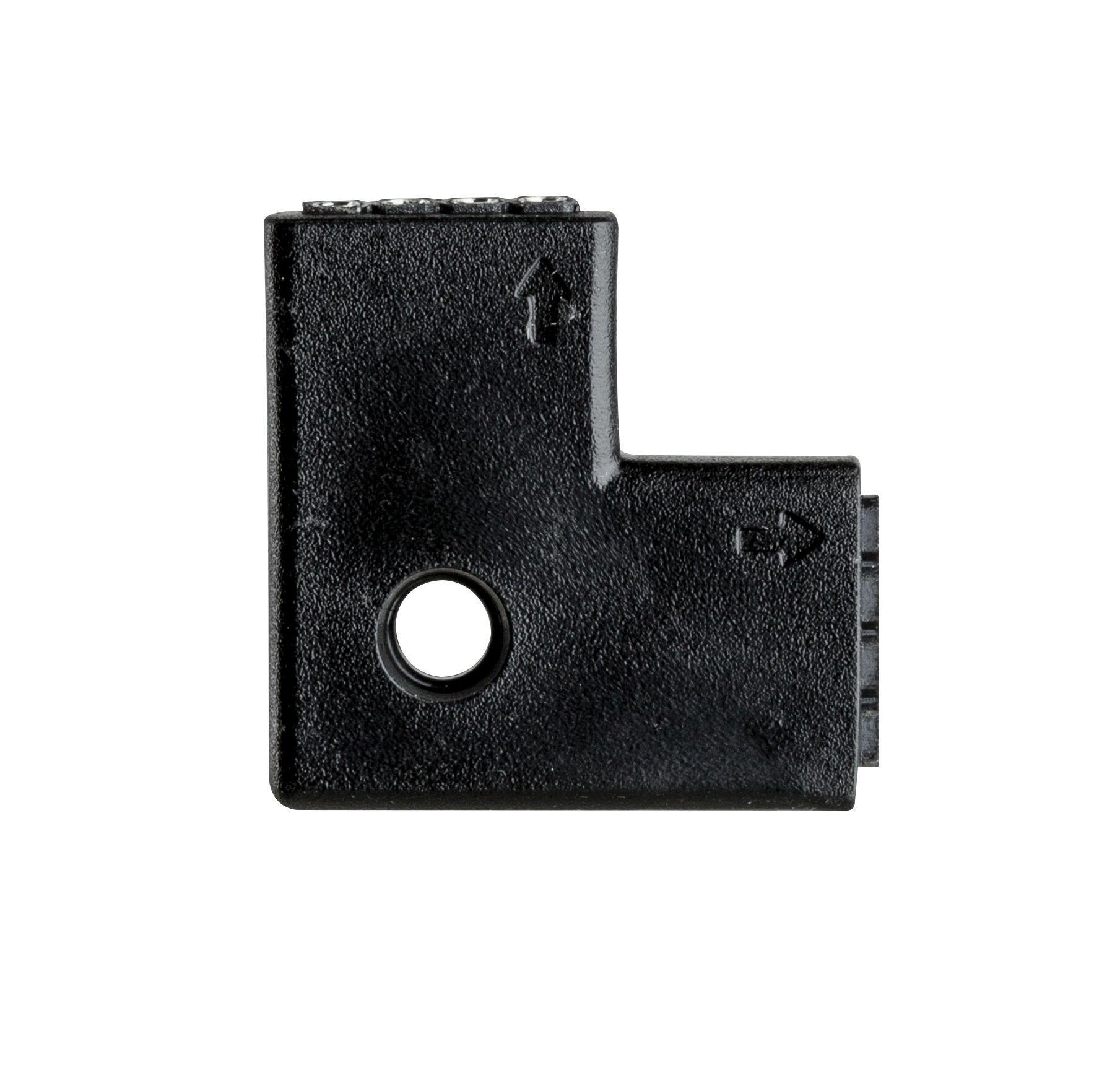 Giunto ad angolo per striscia led Paulmann YourLED max 60W bianco nero - 70599 03