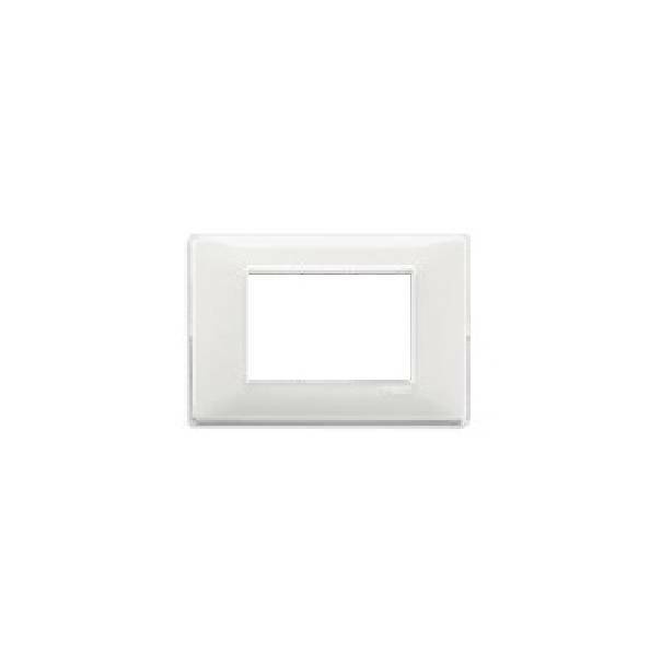 vimar vimar plana placca 3 moduli tecnopolimero colore  reflex neve 14653.41 - foto 1