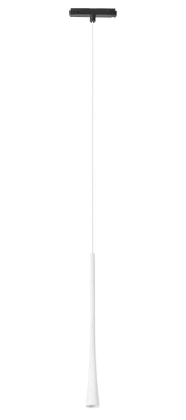 Sospensione led da binario Gea Luce Loreto S 7W 3000K bianco - LORETO S B 01