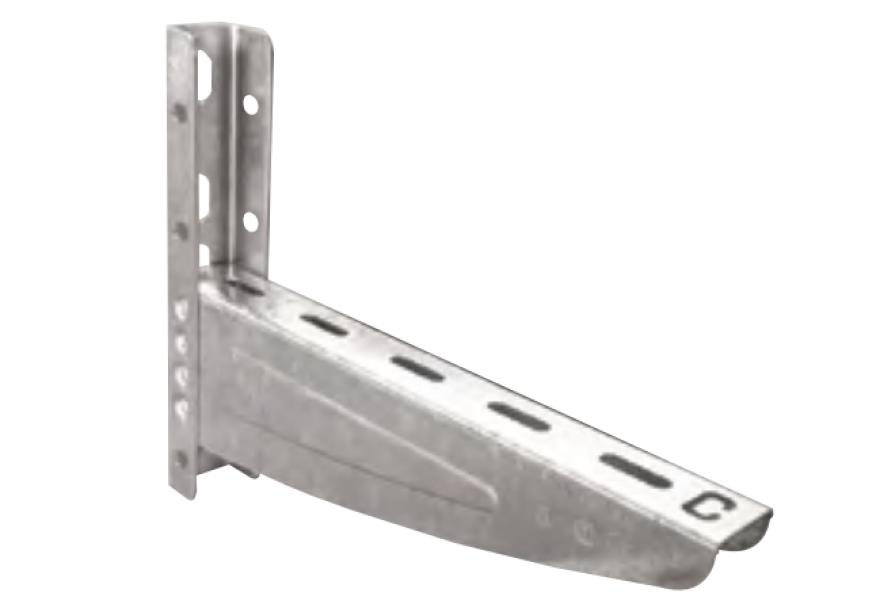 Mensola con sistema anticaduta Sati ML 435x250mm acciaio zincato - 62010051 01