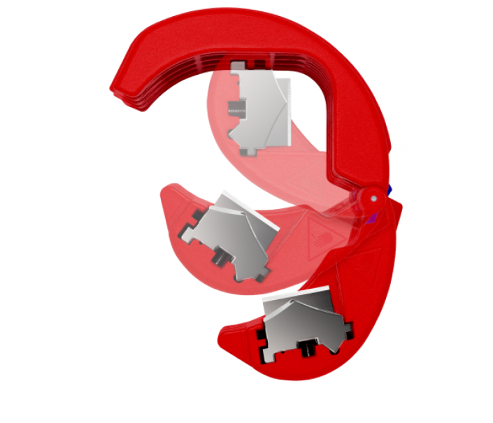 Tagliatubi Knipex Bix per tubi di plastica e manicotti di tenuta -  90 22 10 BK 03