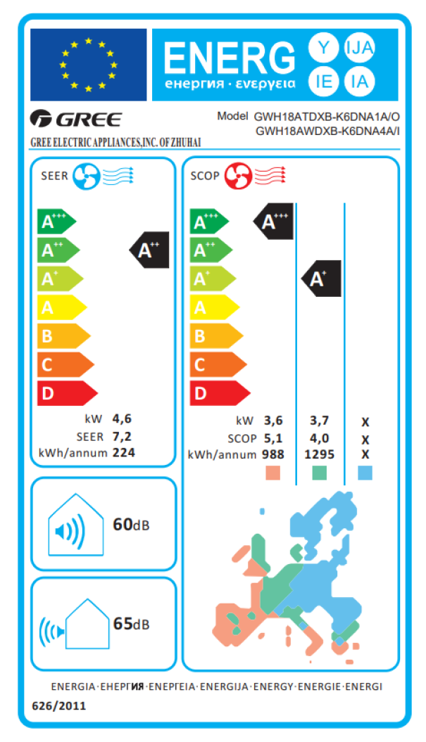 Condizionatore con wifi integrato GREE Newari 18000BTU/H gas R32 bianco - NEWARI18 06