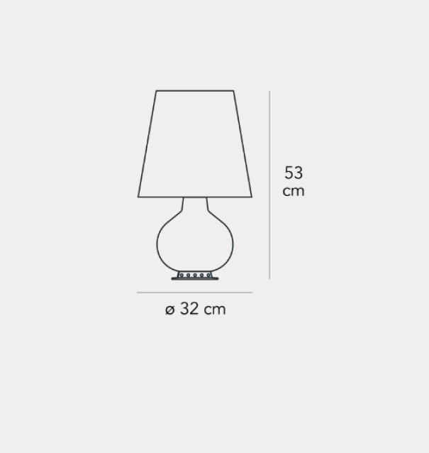 Lampada da tavolo Fontanaarte Fontana Media 1x max 100W E27 + 2x max 30W E14 bianco -  F185305100BINE 02