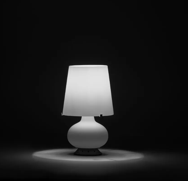 Lampada da tavolo Fontanaarte Fontana Media 1x max 100W E27 + 2x max 30W E14 bianco -  F185305100BINE 05